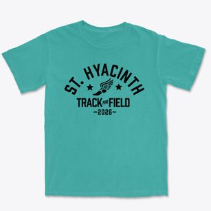 St Hyacinth Parish Track and Field Premium Heavyweight T-shirt