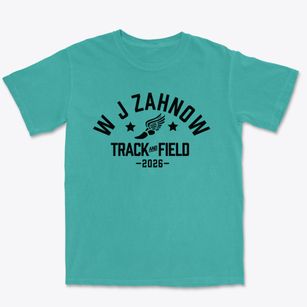 W J Zahnow Elementary School Track and Field Premium Heavyweight T-shirt
