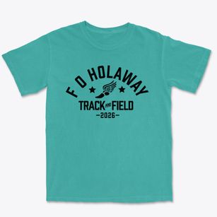 F O Holaway Elementary School Track and Field Premium Heavyweight T-shirt