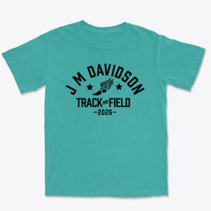 J M Davidson High School Track and Field Premium Heavyweight T-shirt