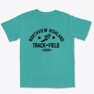 Northview Highland Middle School Track and Field Premium Heavyweight T-shirt