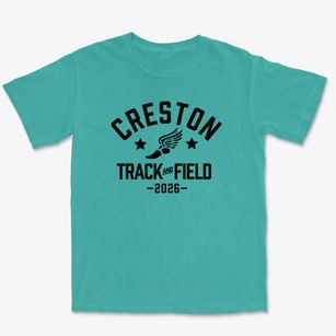 Creston High School Track and Field Premium Heavyweight T-shirt