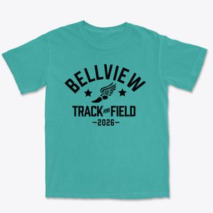 Bellview Elementary School Track and Field Premium Heavyweight T-shirt