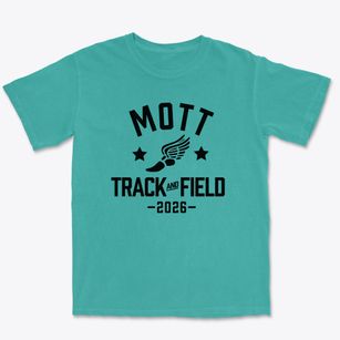 Mott Adult High School Track and Field Premium Heavyweight T-shirt