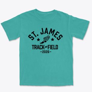 Saint James School Track and Field Premium Heavyweight T-shirt
