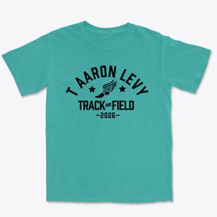 T Aaron Levy Middle School Track and Field Premium Heavyweight T-shirt
