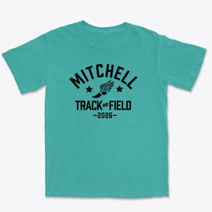 Mitchell High School Track and Field Premium Heavyweight T-shirt
