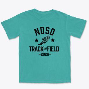 North Dakota School For The Deaf Track and Field Premium Heavyweight T-shirt