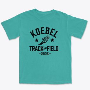 Koebel Elementary School Track and Field Premium Heavyweight T-shirt