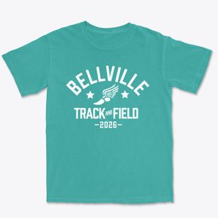 Bellville High School Track and Field Premium Heavyweight T-shirt