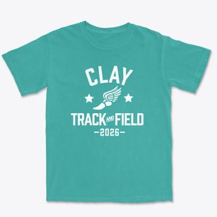 Clay Middle School Track and Field Premium Heavyweight T-shirt