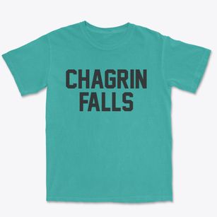 Chagrin Falls Ohio Classic Block Premium Heavyweight T-shirt