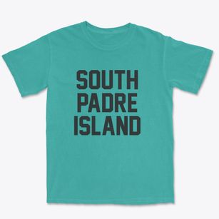 South Padre Island Texas Classic Block Premium Heavyweight T-shirt
