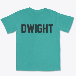 Dwight Nebraska Classic Block Premium Heavyweight T-shirt