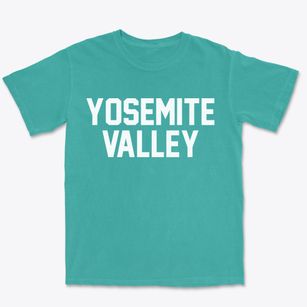 Yosemite Valley California Classic Block Premium Heavyweight T-shirt