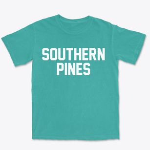 Southern Pines North Carolina Classic Block Premium Heavyweight T-shirt