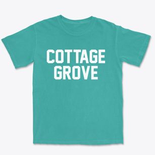 Cottage Grove Oregon Classic Block Premium Heavyweight T-shirt
