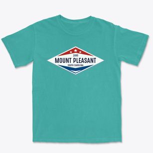 Mount Pleasant South Carolina Diamond Star Premium Heavyweight T-shirt