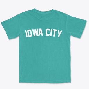 Iowa City Iowa Classic Curve Premium Heavyweight T-shirt