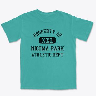 Nicoma Park Oklahoma Athletic Dept Premium Heavyweight T-shirt