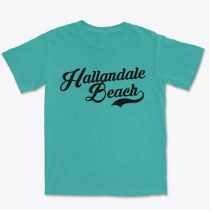Hallandale Beach Florida Vintage Team Premium Heavyweight T-shirt