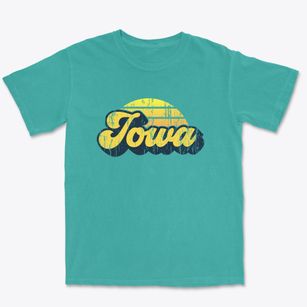 Iowa Louisiana Sublime Sunset Premium Heavyweight T-shirt