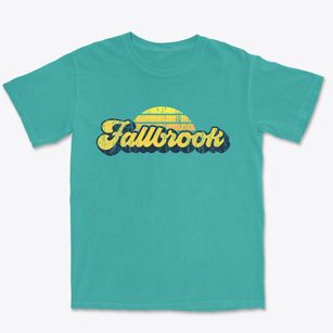 Fallbrook California Sublime Sunset Premium Heavyweight T-shirt