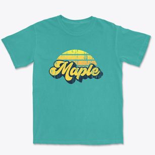 Maple Wisconsin Sublime Sunset Premium Heavyweight T-shirt