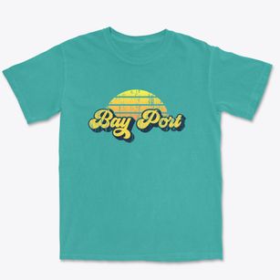 Bay Port Michigan Sublime Sunset Premium Heavyweight T-shirt