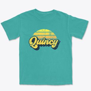Quincy Massachusetts Sublime Sunset Premium Heavyweight T-shirt