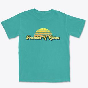 Fountain N' Lakes Missouri Sublime Sunset Premium Heavyweight T-shirt