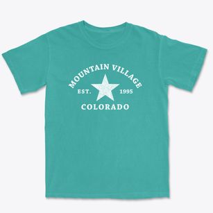 Mountain Village Colorado Star Premium Heavyweight T-shirt