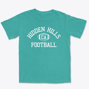 Hidden Hills California Football Premium Heavyweight T-shirt