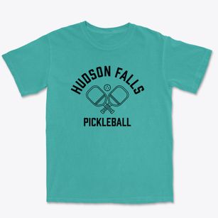 Hudson Falls New York Pickleball Premium Heavyweight T-shirt