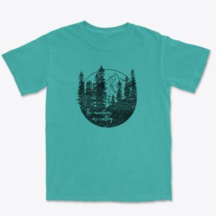   The Mountains Calling Premium Heavyweight T-shirt
