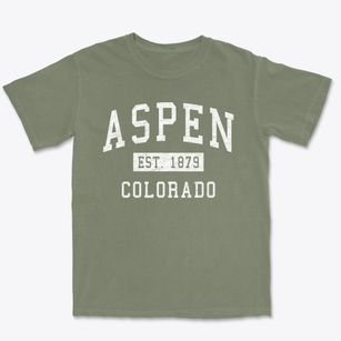 Aspen Colorado Classic Established Premium Heavyweight T-shirt