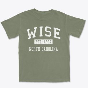 Wise North Carolina Classic Established Premium Heavyweight T-shirt