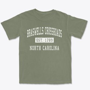 Braswells Crossroads North Carolina Classic Established Premium Heavyweight T-shirt