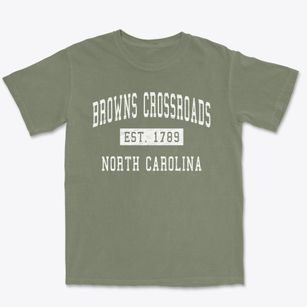 Browns Crossroads North Carolina Classic Established Premium Heavyweight T-shirt