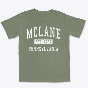 Mclane Pennsylvania Classic Established Premium Heavyweight T-shirt