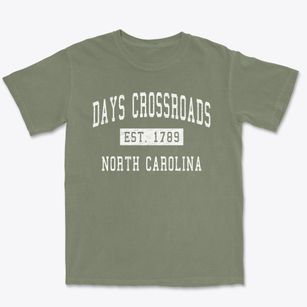 Days Crossroads North Carolina Classic Established Premium Heavyweight T-shirt