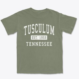 Tusculum Tennessee Classic Established Premium Heavyweight T-shirt