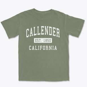 Callender California Classic Established Premium Heavyweight T-shirt