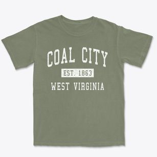 Coal City West Virginia Classic Established Premium Heavyweight T-shirt