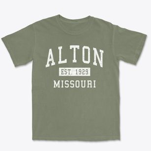 Alton Missouri Classic Established Premium Heavyweight T-shirt