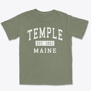 Temple Maine Classic Established Premium Heavyweight T-shirt