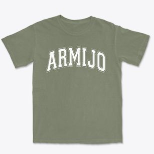 Armijo High School Indians Varsity Arch Premium Heavyweight T-shirt