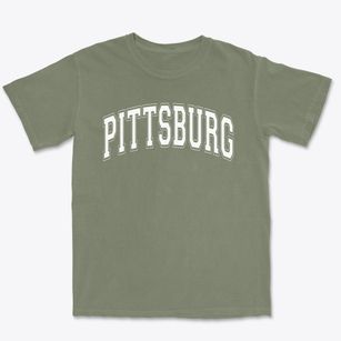 Pittsburg High School Varsity Arch Premium Heavyweight T-shirt