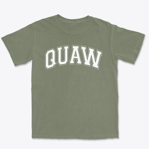 Quaw Elementary School Varsity Arch Premium Heavyweight T-shirt