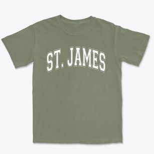 Saint James School Varsity Arch Premium Heavyweight T-shirt